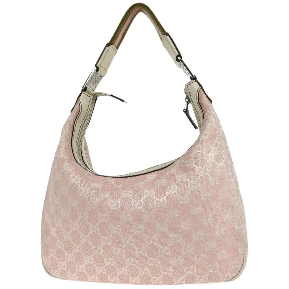 Gucci Pink Canvas GG Handbag 145757 002058 156046 - Picture 2 of 10